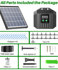 Components of Solar Powered Drip Irrigation System With Digital Programmable Watering Kit, 2200mAh Battery, Battery Hybrid.