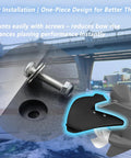 Hydrofoil Stabilizer For Boats Dual Wing Design Fits 40 To 300HP Outboard Motors with bolts, enhances planing performance.