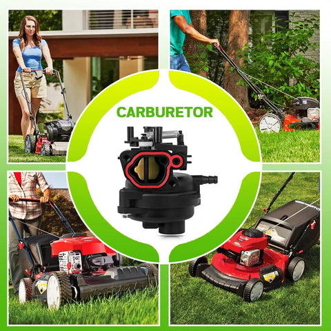 Carburetor Kit 799584 For Briggs And Stratton 594058 594057 592361 594529 And Troy Bilt TB110 TB200 163cc Lawn Mower