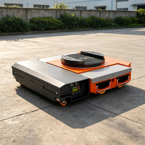 Heavy Hitting Electric Transfer Cart Built To Crush Daily Grind With Smart Remote Control trackless design and rotating turntable