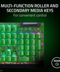 Next Level Minecraft Edition Mechanical Gaming Keyboard With Sick Chroma RGB Lighting Clicky Tactile Green Switches Easy Macro Programming And Ridiculously Durable Doubleshot Abs Keycaps, featuring multi-function roller and media keys.