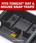 Close-up of Rodent Station Trap Box With Four Bait Securing Rods And Security Key, Indoor Outdoor Weather Resistant