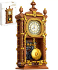 Vintage Retro Swing Clock Building Kit With Functional Analog Movement And Alarm 751 Piece Mechanical Model Compatible With Lego