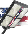 Octagonal Solar Flood Light With 168 LED Beads Dusk To Dawn Outdoor Lighting for Yard and Pool Lit 6500K Crisp White IP66