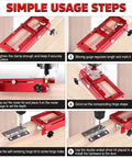 Pro Grade Aluminum Alloy Door Hinge Jig Template Kit For Precise Installation Adjustable Mortise Jig in use.