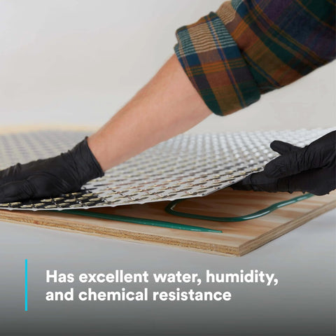 Applying composite urethane adhesive DP6310NS, green two-part non-sag paste for multi-material assemblies, on wooden board.