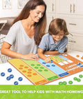 Regrouping Base Ten Place Value Manipulatives Kit With Magnetic Dry Erase Board And Magnetic Chips For Addition And Subtraction
