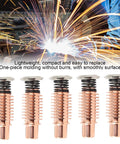 Plasma Cutter Electrode 220971 Copper Consumables Kit lined up with sparks in background showcasing high performance