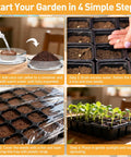 Step-by-step guide for using 200 Pcs 30mm Organic Coconut Coir Seed Starter Pellets For Easy Seed Starting Soil Mix