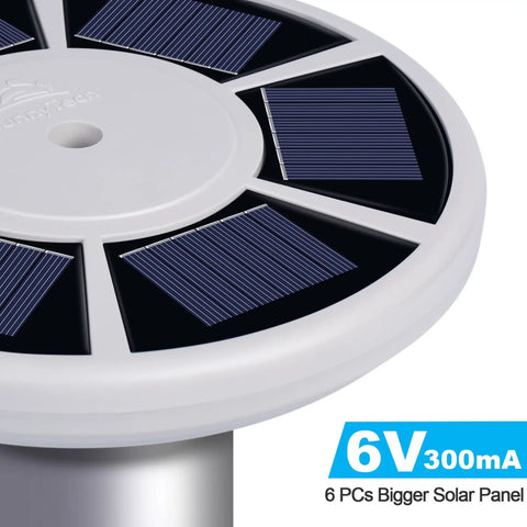 Close-up of Solar Flag Pole Light Outdoor Auto Dusk To Dawn Flag Lighting with solar panels and LED display