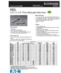 Technical data sheet for Time Delay Slo Blo Glass Fuse One Amp 250 Volt 3AG Size One Quarter Inch By One And One Quarter Inch Pack Of Five For Electronics And Automotive Circuits.