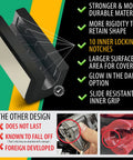 4 Inch Hydraulic Outboard Steering Lock for Trailering, showing 10 inner locking notches and stronger, durable material