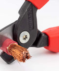 StepCut Cable Shears 6.25-Inch cutting multi-core copper wire, showcasing ease of use for non-ferrous wires and electricians.