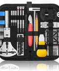 Pro Grade 151 Tools Watch Repair Kit For Battery Replacement And Strap Removal, Includes Case, Pliers, Tweezers, Screwdrivers