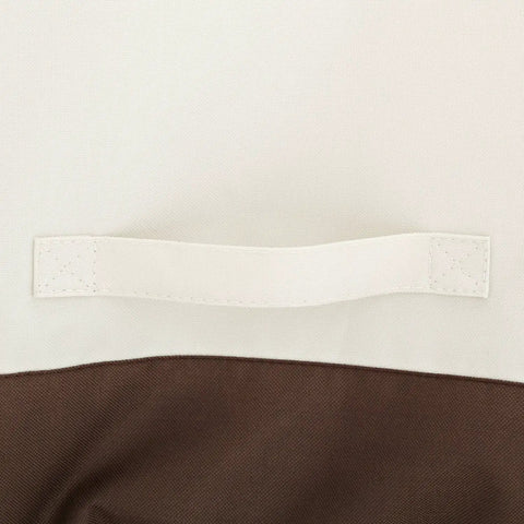 Close-up of handle on Outdoor Patio Chair Covers For Two, Waterproof And UV Resistant, Weatherproof and Durable, Beige Tan Covers