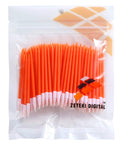 Heavy Duty 100 Pack Anti Static Foam Cleaning Swabs Spiral Handle Smooth Cleanup For Inkjet Printer Printhead Camera Lens Precision Gear Top Shelf Professional Grade in a clear package.