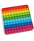 Hundred Board Pop Fidget Toy For Kiddos, Sensory Bubble Popper For Counting And Multiplication, rainbow 10x10 grid layout