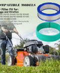 Air Filter Replacement Pack for Briggs and Stratton Vanguard V Twin Engines 16HP 18HP 392642 with pre-filter shown with lawn mower