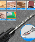 7 Pack Countersink Drill Bits Set 3 In 1 Woodworking Tool With Countersink Counterbore And Drill Bit for various materials