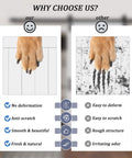 Comparison of scratch resistance on a 42 Inch By 84 Inch Sliding Barn Door Kit With 7 Ft Hardware Track Included Heavy Duty Water Resistant Anti Scratch White MDF Wood Door.