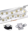 DIY Dryer Heating Element Kit Replacement For Whirlpool Kenmore Maytag KitchenAid Amana GE Dryers 3387747 Heating Element And 279973 Thermostat