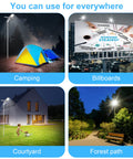Solar Powered 300W LED Street Light For Outdoors Waterproof Dusk To Dawn Parking Lot Lighting with remote control use
