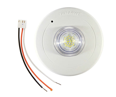 Hardwired 177 Candela LED Strobe Light For Hearing Impaired Residents UL Listed Synchronizes With Multiple Units Slim Low Profile