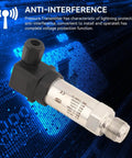 4 To 20 mA Air Pressure Transmitter For Water Oil Gas Applications 24V DC 0 To 3 Bar Silicone Sensor In Stainless Steel