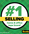 Number one selling home and office tape brand graphic with Scotch logo, based on 2024 NPD data