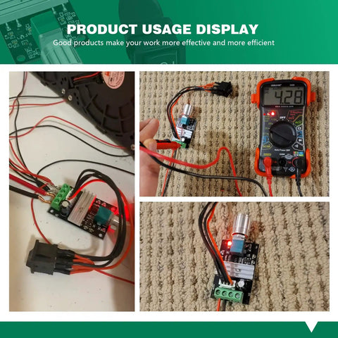 Boss PWM Motor Speed Controller for DC Motors With Forward and Reverse Reversible Knob Switch in robotics application setup