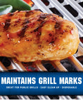 Chicken on Extra Tough Aluminum Grill Liners For Outdoor Grills Disposable Foil Grill Toppers That Catch Food Sauce And Mess