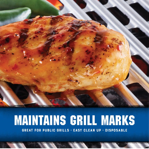 Chicken on Extra Tough Aluminum Grill Liners For Outdoor Grills Disposable Foil Grill Toppers That Catch Food Sauce And Mess