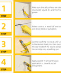 Step-by-step guide for using Concrete Fix Elastic Sealant For Cracks And Joints, Paintable Polyurethane In Limestone, 10.1 Fl Oz