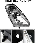 Headlight Housing Replacement For Polaris Sportsman 500 2005-2010 Front Left And Right Lamp Lens Bezels Covers 2 Pack close-up view