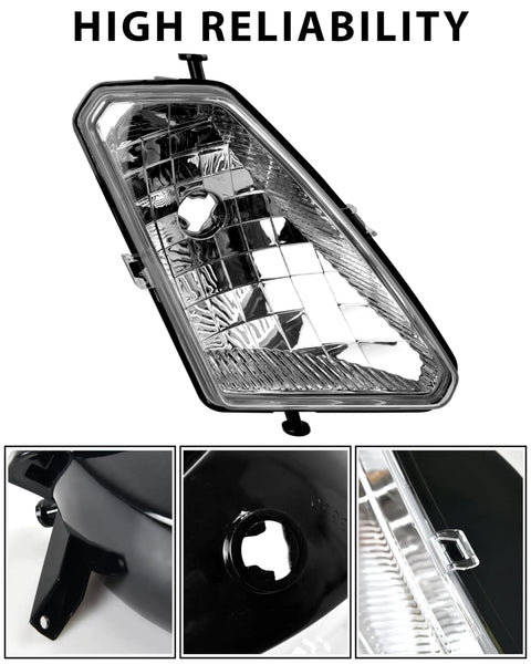 Headlight Housing Replacement For Polaris Sportsman 500 2005-2010 Front Left And Right Lamp Lens Bezels Covers 2 Pack close-up view