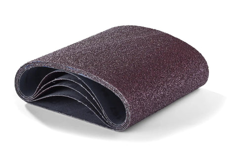 8 By 19 Inch Floor Sander Belts 80 Grit Silicone Carbide Bi Directional Resin Bond Cloth Black Lot Of Ten For EZ 8 Floor Machine