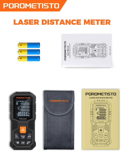 Top Shelf Laser Measure With Knockout Angle Sensor And Heavy Duty Tripod Mount Giving You Badass Precision Over One Hundred Sixty Four Feet Perfect For Rough Outdoors And Tight Indoors Where You Need Rock Solid Reads Every Single Run