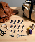 12 Pack Black Zipper Sliders Repair Kit For Clothes Jackets Bags And Luggage Universal Fit For Standard Teeth Quick Fix Zipper Pullers