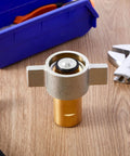 Otoolling 1-Pack 1-inch NPT wet-line wing-nut hydraulic female quick-disconnect coupler, brass body