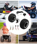 Dual Motor Drive 10 Inch Air Wheel Conversion Kit For Electric Beach Scooters And Go Karts shown with vehicles