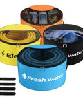 RV Sewer Hose Storage Kit 4 Pack With Two-Way Zipper Closures And See-Through Odor Blocking Covers in four colors