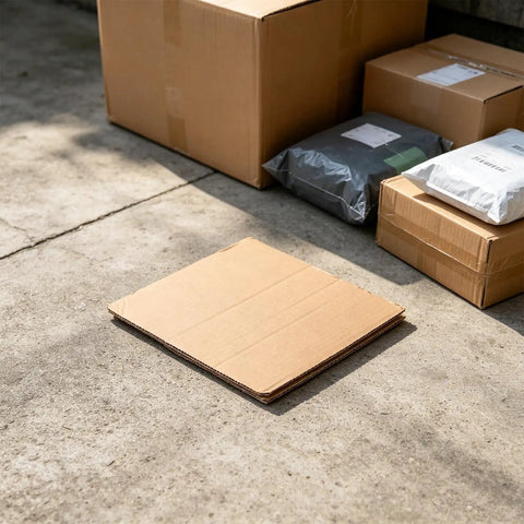 Corrugated Paper Pads 12 Pack Square 11.8x11.8 Inches Shipping Box Liners Cushioning For Glassware And Electronics Packaging Universal Compatibility And Stable Stacking Filler on pavement