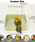 Indoor Bird Bath With Pump For Parakeets And Small To Medium Birds, large shower fountain shown with bird under running water