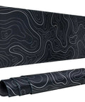 Large Topographic Gaming Mouse Pad 31.5 By 11.8 Inches With Smooth Surface Grippy Non Slip Base And Stitched Edge Extended Desk Pad