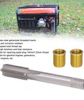 Thread Repair Kit With M14 X 1.25 High Speed Steel Tap And M12 X 1.25 Stainless Inserts For Gas Engines And Generators
