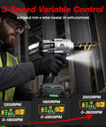 Badass 21V Cordless Impact Wrench With Brushless Motor Offers Killer Torque Up To 737 Foot Pounds to demonstrate 3-speed control in use.