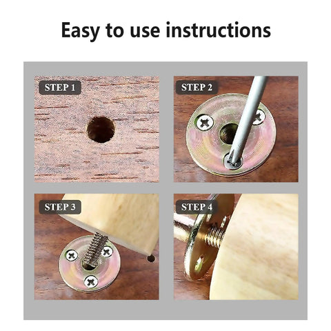Step-by-step instructions for using Built Tough Galvanized Carbon Steel Tee Nuts Twenty Pack With 1/4-20 Thread.