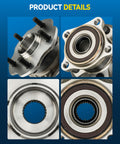 All Wheel Drive Rear Wheel Hub Bearing Assembly 512365 Compatible with Toyota Highlander AWD close-up details