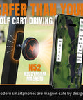Holds Tight Magnetic Golf Cart Phone Mount With 360 Degree Rotation For GPS Music And Scoring Apps No Slip Grip Locks