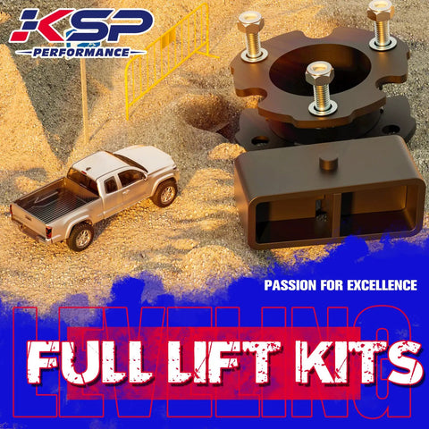 3 Inch Front And 2 Inch Rear Leveling Kit For Chevy Colorado And GMC Canyon 2015-2021 Full Suspension Lift displayed on gravel